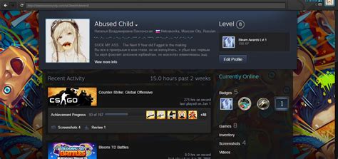 Whats Wrong With This Steam Profile Looks Like Something Under The