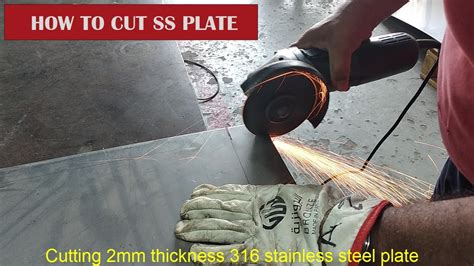 How To Cut Stainless Steel Sheet Metal With Angle Grinder Youtube