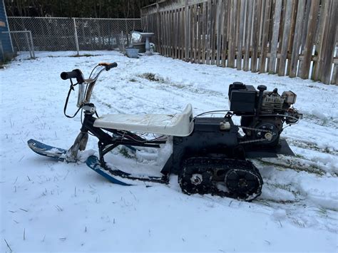 Built This Sweet 4hp Snowmobile This Past Winter It Was Built Woth An