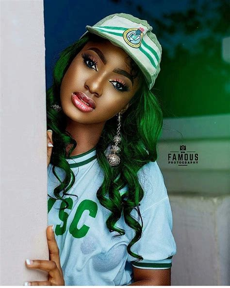 The nysc 2021 batch 'b' stream i orientation course is scheduled to commence in all nysc orientation camps as follows: Corper Rocks Her NYSC Uniform In Braless Photoshoot - NYSC ...