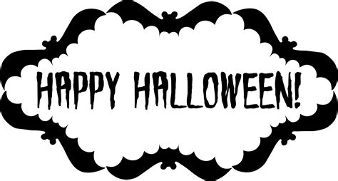 Free Printable Happy Halloween Sign Clip Art Library
