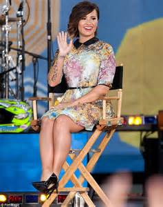 Demi Lovato Shows Off Her Legs In A Pretty Floral Dress On Good Morning