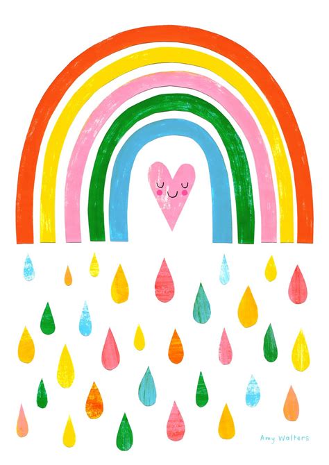 Rainbow Art Rainbow Cartoon Rainbow Wallpaper Baby Art Childrens