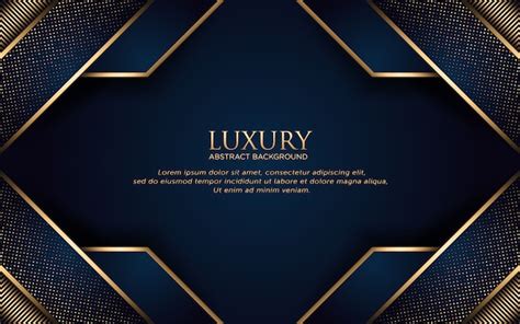 Premium Vector Luxury Geometric Template Background With Golden
