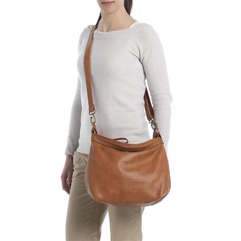 Medium Tan Leather Hobo Bag Slouchy Shoulder Purse Laroll Bags