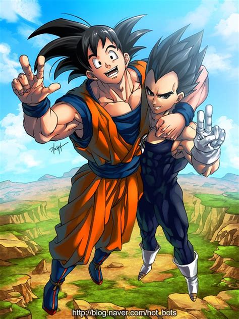 The series is a sequel to the original dragon ball manga, with its overall plot outline written by creator akira toriyama. GOKU and VEGETA!!They are cool guys!! original ...