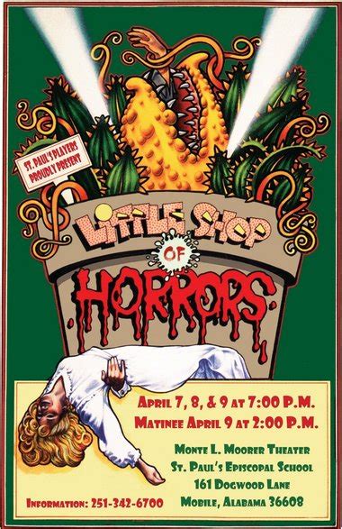 You can buy this poster and use it for your own production of little shop of horrors. the hapless orphan seymour and his dream girl, the beautiful yet emotionally battered audrey, work at mushnik's skid row florists. St. Paul's Players present 'Little Shop of Horrors' | AL.com
