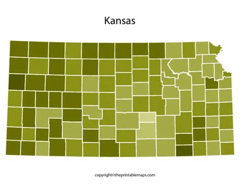 Kansas County Map Map Of Kansas Counties With Cities