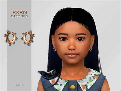 The Sims 4 Exen Earrings Child By Suzue The Sims Game