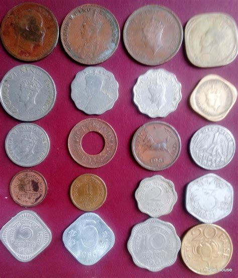 Coin House 20 Rare Old Coins British India And Republic India Coins