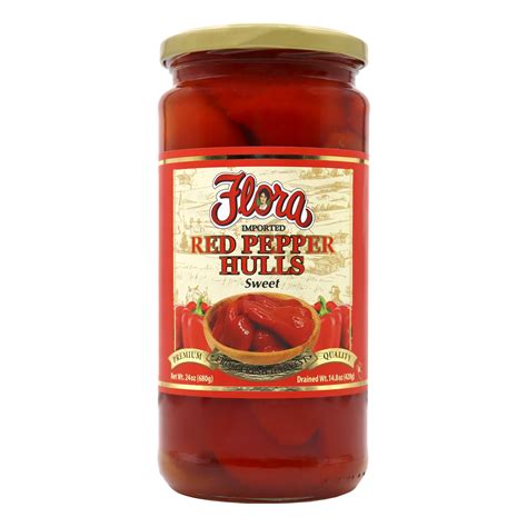 Sweet Pepper Hulls 24oz Flora Fine Foods