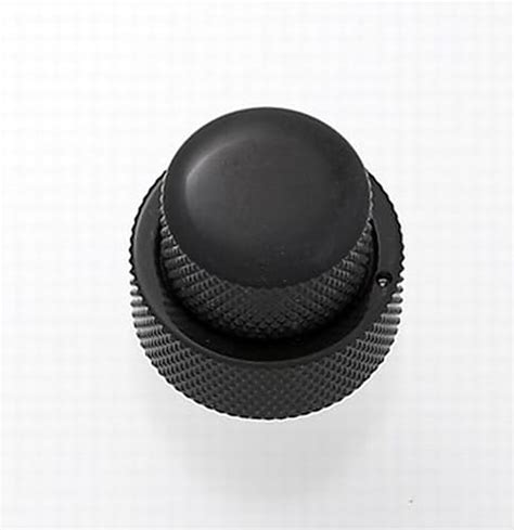 concentric stacked knob with set screws black reverb