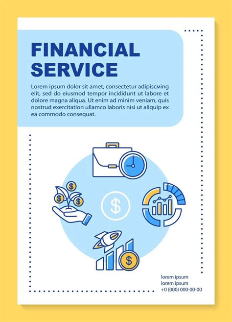 Financial Service Poster Template Layout Accounting Banking Industry