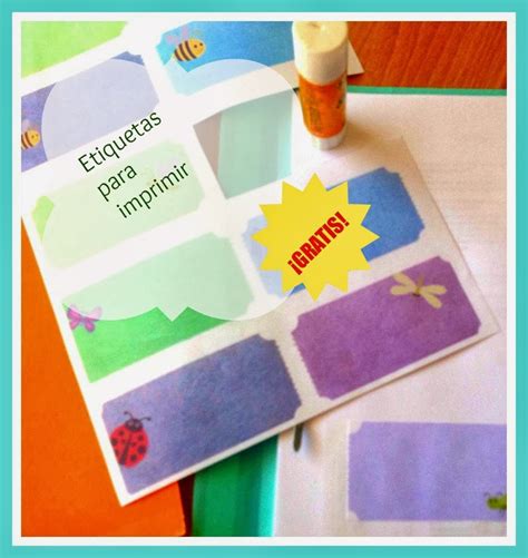 Mami Educadora Personal Etiquetas Para Cuadernos Gratis Para Imprimir