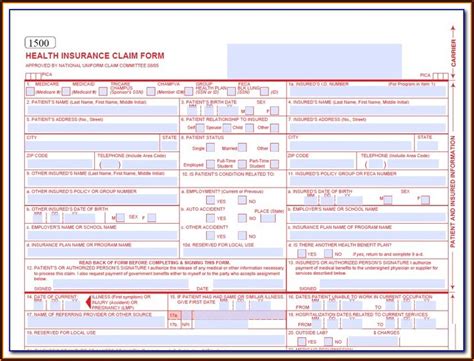 Blank Hcfa 1500 Form Free Form Resume Examples Ojyqb5w5vz