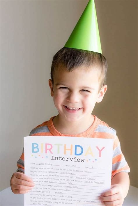 Birthday Interview Questions Printable Birthday Tradition So Festive