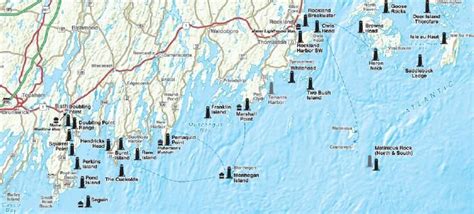 Lighthouse Maps Illustrated Guide Maps To Us Lighthouses