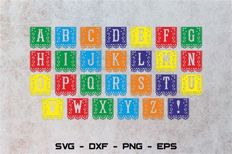 Alphabet Papel Picado Svg Papel Picado Banner Numbers Svg 831460