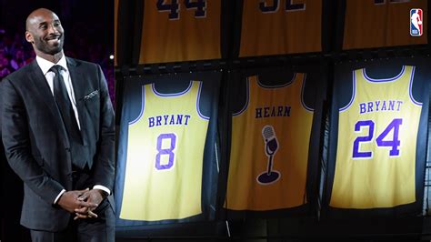 On This Date Los Angeles Lakers Honor Kobe Bryant With Jersey