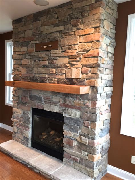 Mountain Ledge Stone Fireplace Pictures North Star Stone