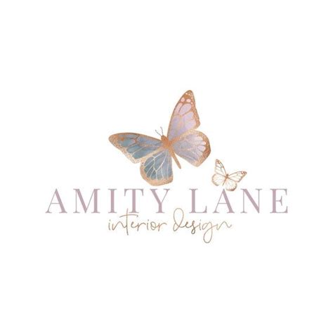 Butterfly Logo Design Subtle Beauty Small Business Logo Etsy