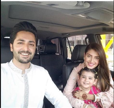 Danish Taimoor And Ayeza Khan With Their Daughter Hoorain On Eid Today