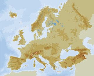 Geograf A E Historia Mapa Mudo De Europa
