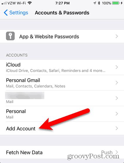 How To Add An Email Account In Ios 11 Groovypost