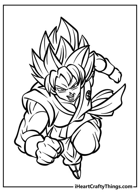 Printable Goku Coloring Page Updated 2022 Coloring Home