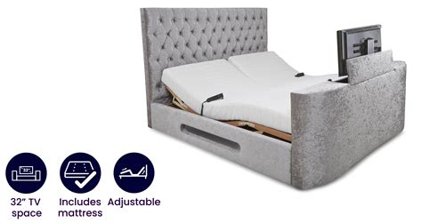Impulse Super King Adjustable Tv Bed With Dreamatic Mattress Dfs