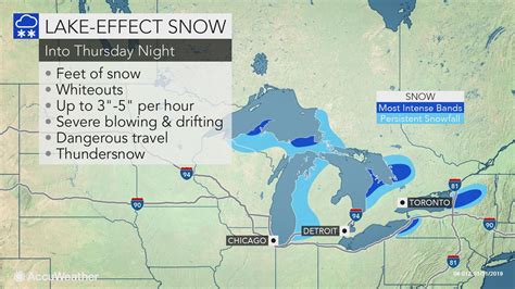 Lake Effect Snow Map Time Zones Map World
