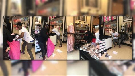 Suspects Caught On Camera Stealing Womens Underwear At Victorias Secret In Blakeney