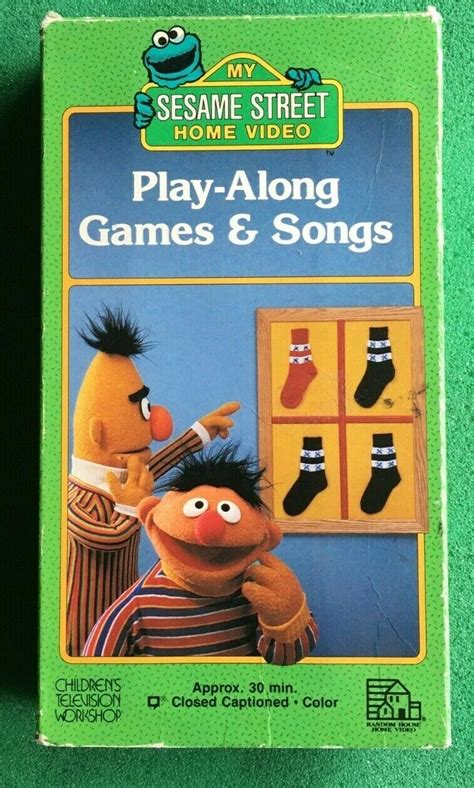 Sesame Street Play Along Games And Songs Vhs Free Dvd Ebay