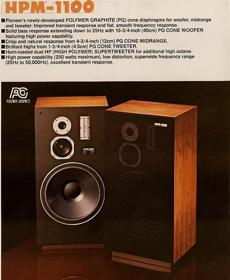 Pioneer Hpm 1100 Vintage Speakers Pioneer Audio Vintage Electronics