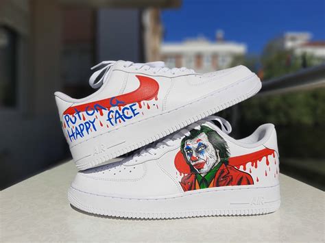 Nike Air Force 1 Joker And Drip Hand Painted Shoes Custom Etsy