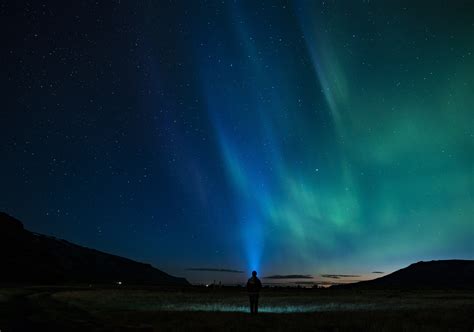Person Standing Northern Light Aurora 4k Hd Nature 4k Wallpapers Images Backgrounds Photos