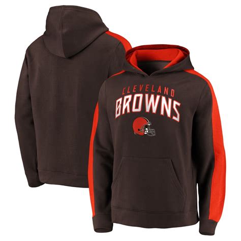 Mens Fanatics Branded Brown Cleveland Browns Game Time Arch Pullover
