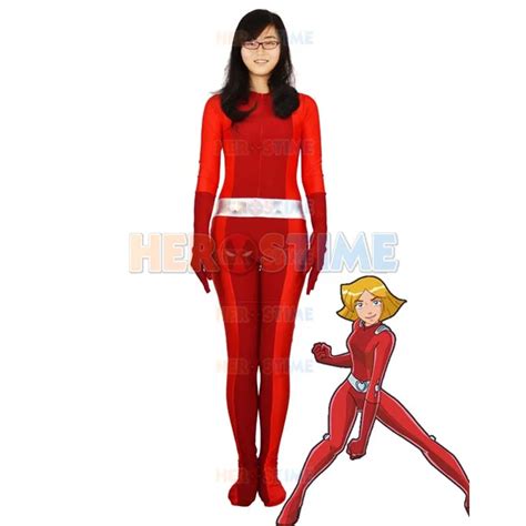 High Quality Womensmens Totally Spies Cosplay Costumes Alex Yellowredgreenblue Superhero