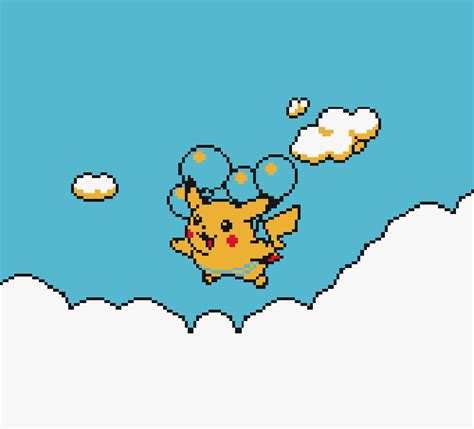Pikachu Floating Pokemon GIF
