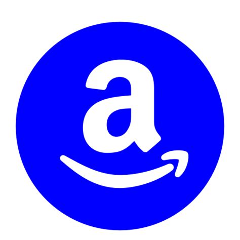 Ícone da Amazon símbolo do logotipo png azul