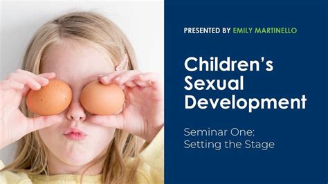 Sexual Development In The Early Years