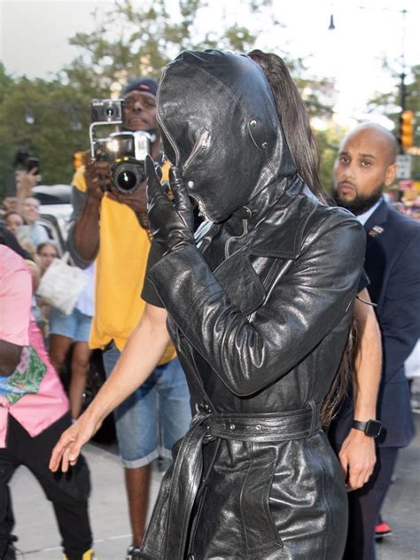 Kim Kardashian Wears Dominatrix Mask In New York Photos Au