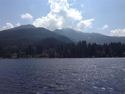 Alta Lake Whistler British Columbia Beautiful Sky Mountains And