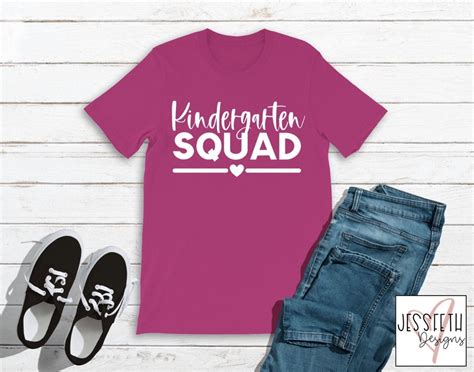 Kindergarten Squad svg Kindergarten shirt Kindergarten | Etsy in 2020 | Kindergarten shirts ...