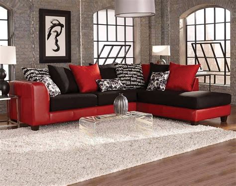 Popular Red And Black Sectional Sofa 88 On Reclining Sectional Intended For Red Sectional Sleeper Sofas 
