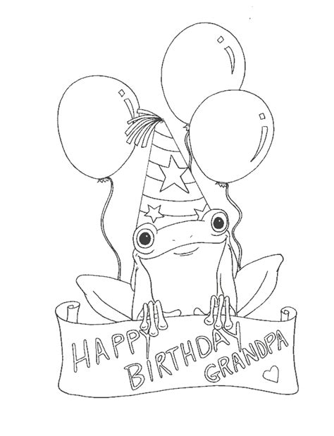 happy birthday coloring pages  grandpa   happy birthday coloring pages