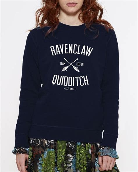 Ravenclaw Qudditch Team Keeper Sweatshirt Etsy Emeraldpinstripe