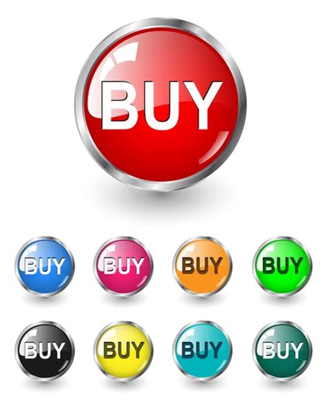 Buy Buttons Icons Set — Stock Vector © Cobalt88 2491808