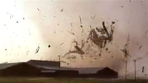 Flying Debris From Tornado
