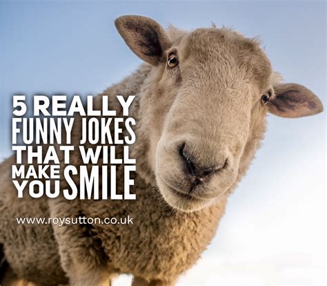 The is why hilarious jokes are so good, because they improve your mood and make you feel a lot happier after you've read or heard them. 5 really funny jokes that will make you smile - Roy Sutton